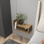 Hanah Home Lara Mesita de Noche Oud Oak